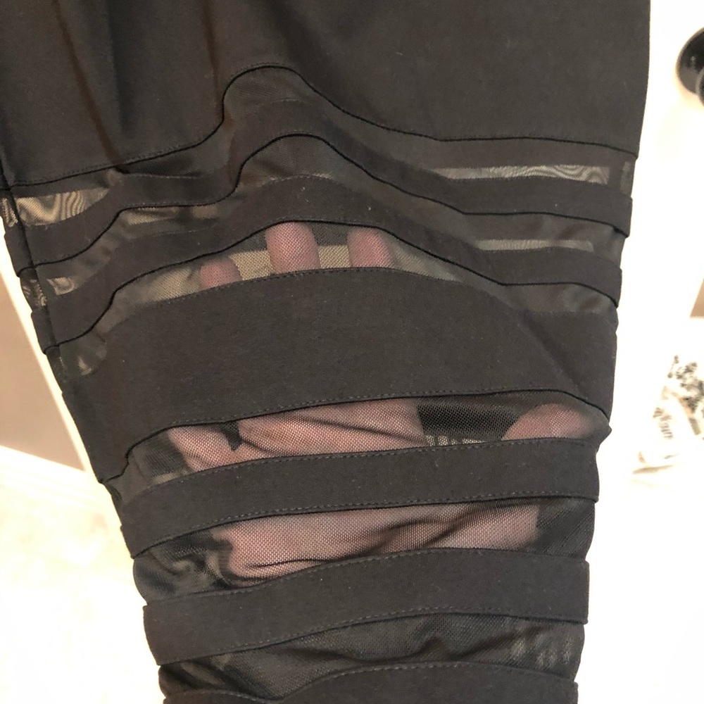 EUC Black dress with Opaque Peak a Boo - Picture 4 of 6